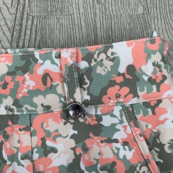 Golfino Skort Womens 6 Ivy Pink Match Play Floral Print Lined Side Zip Golf - Picture 4 of 15